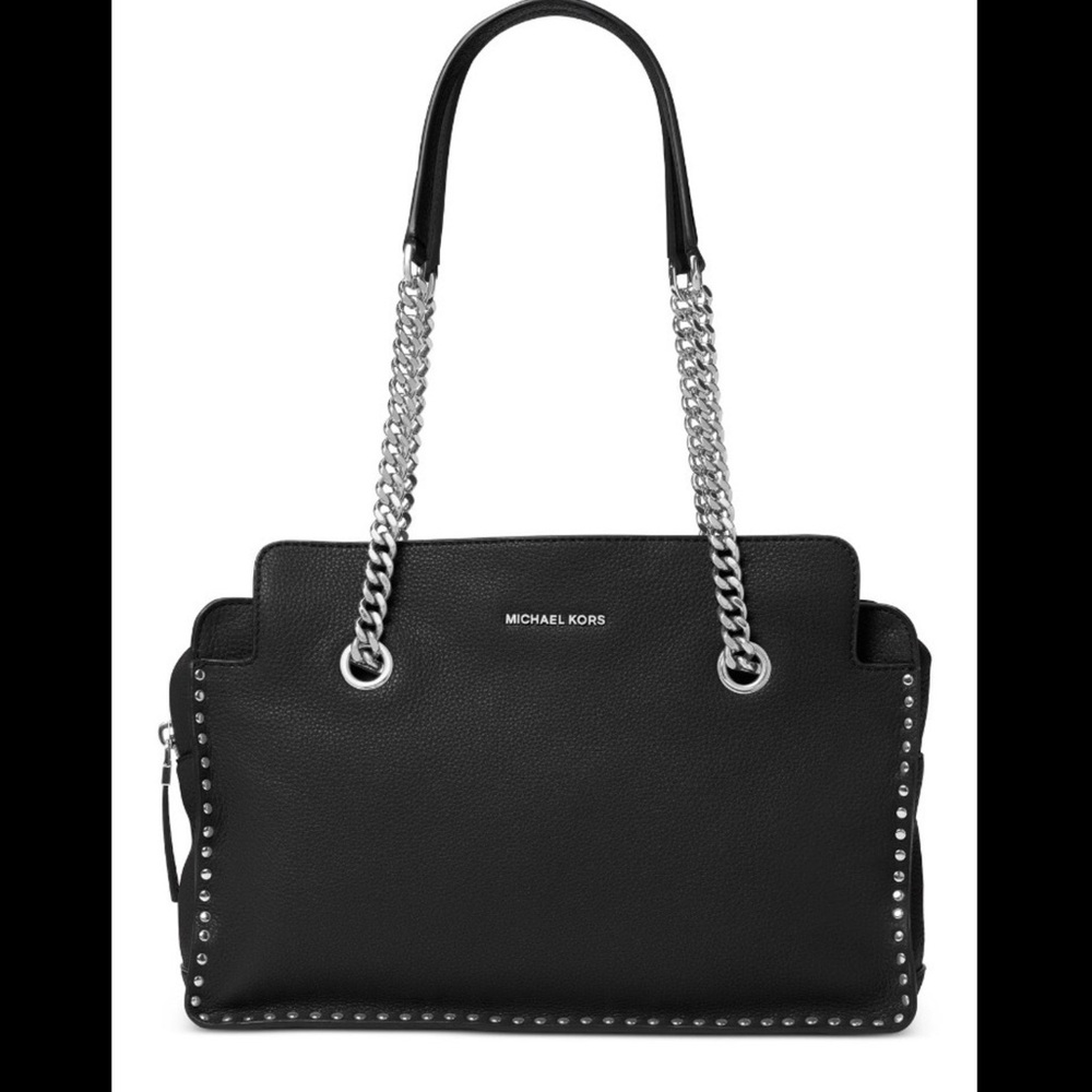 Michael Kors Astor Black Shoulder Bag - Picture 2 of 10